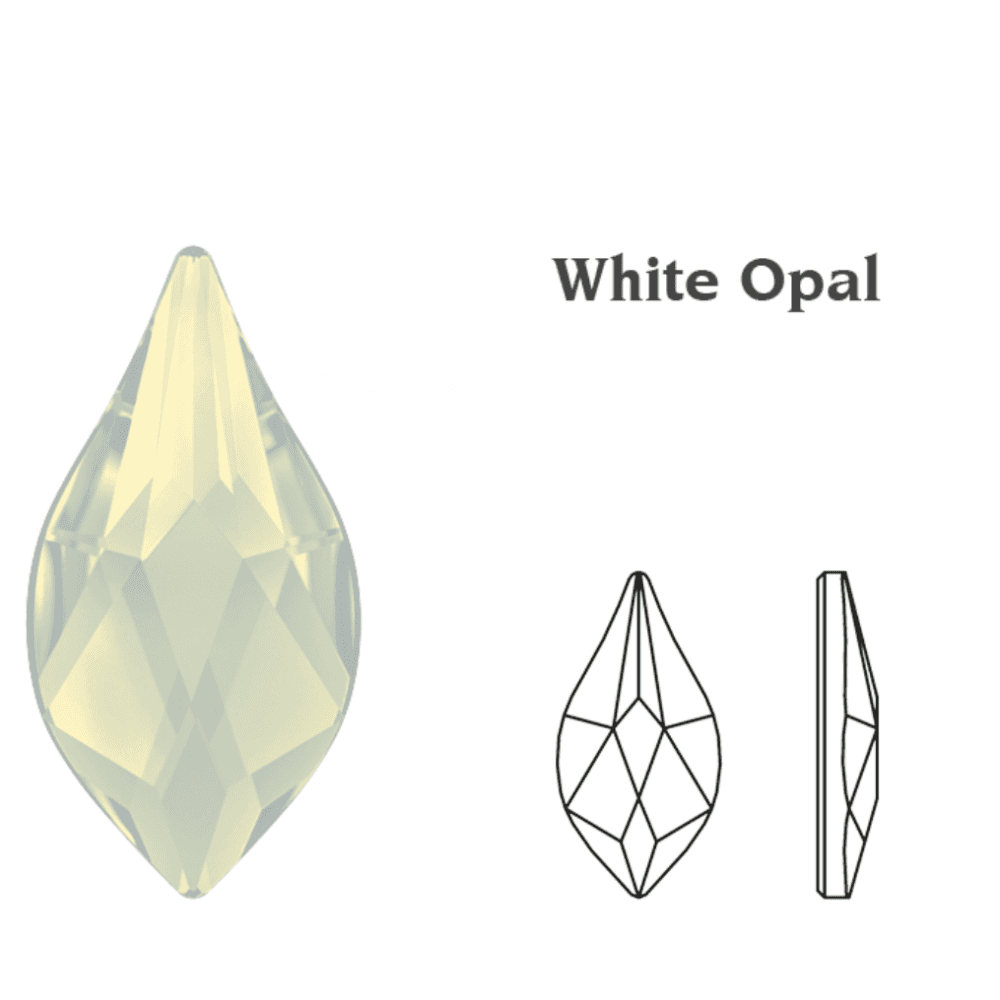SWAROVSKI 2205 - White opal 6pcs