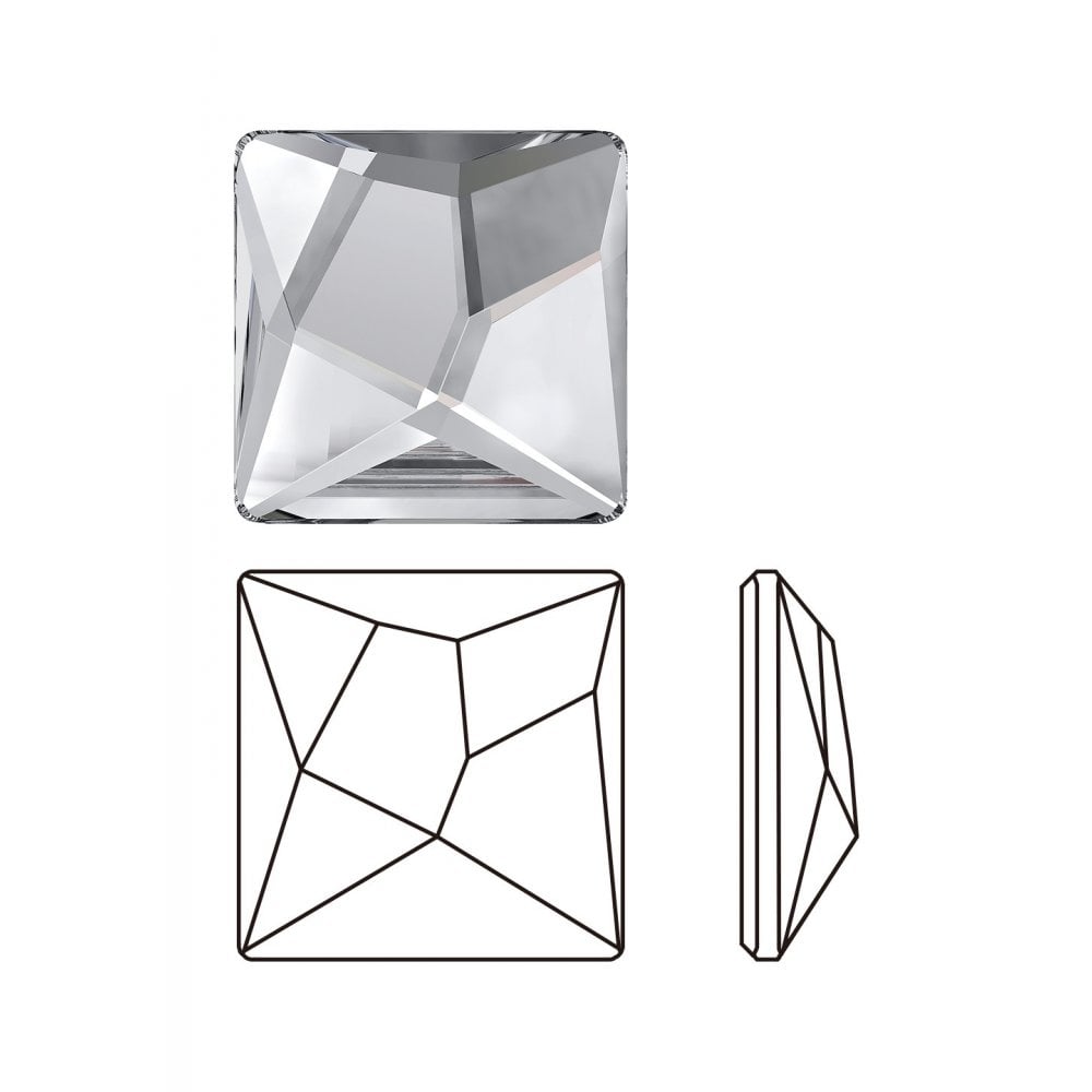 SWAROVSKI Asymmetric Square 2420 Clear -3pcs