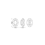 SWAROVSKI Oval Fancy Stone 4120