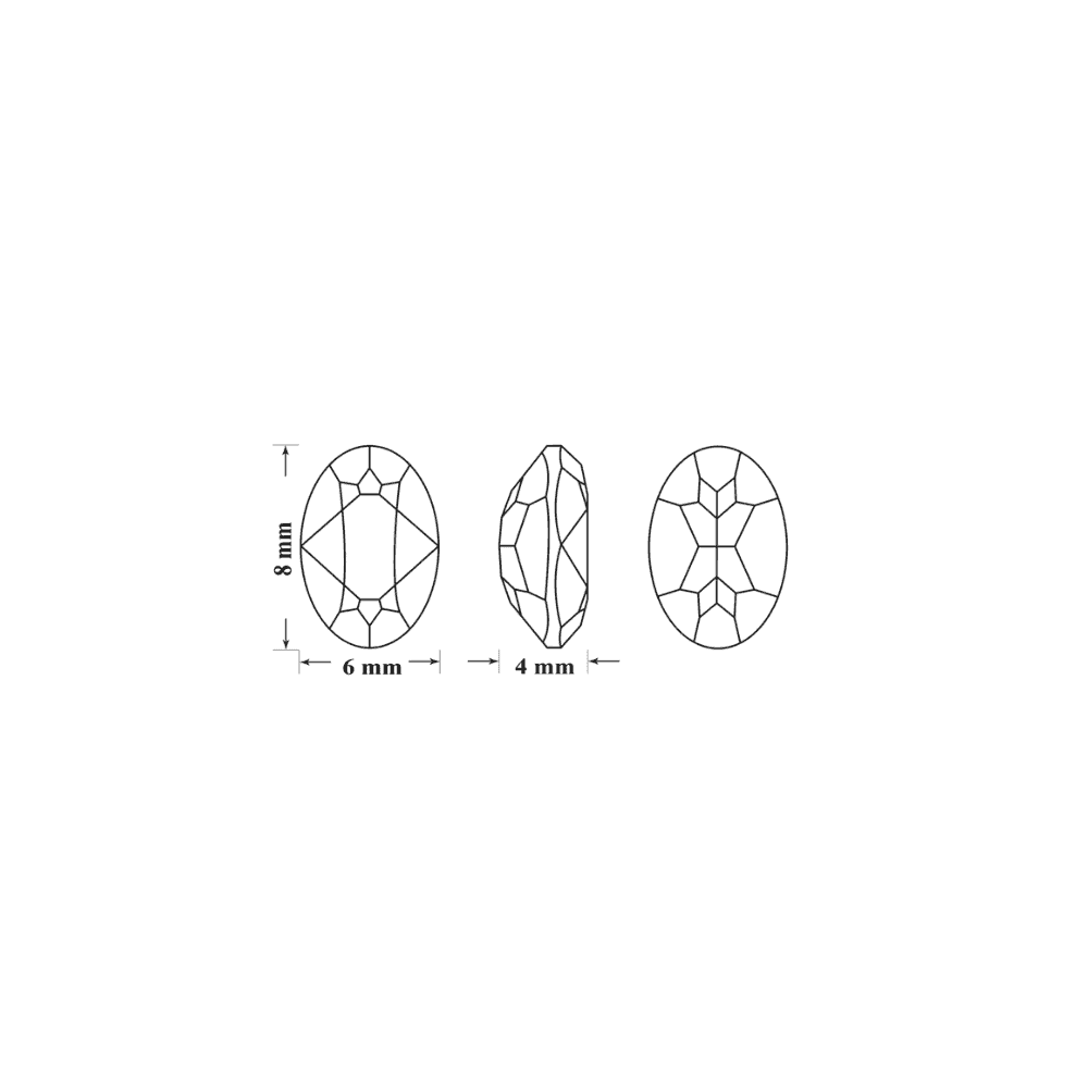 SWAROVSKI Oval Fancy Stone 4120
