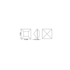 SWAROVSKI Square Fancy Stone 4428