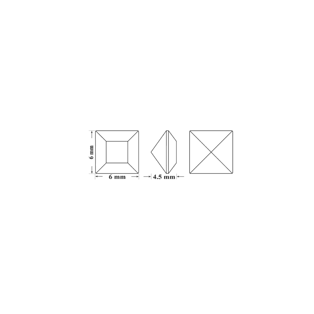 SWAROVSKI Square Fancy Stone 4428