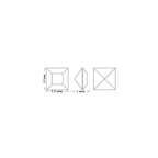 SWAROVSKI Square Fancy Stone 4428