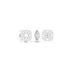 SWAROVSKI Square Fancy Stone 4470