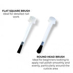 VINA Round Head Gel Polish Replacement Brushes 5Pcs