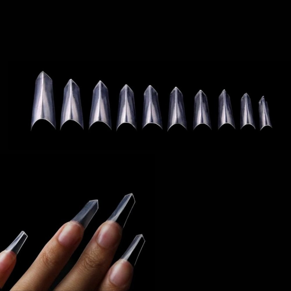 Edge Clear Tip Box 70pcs - (Without Well)