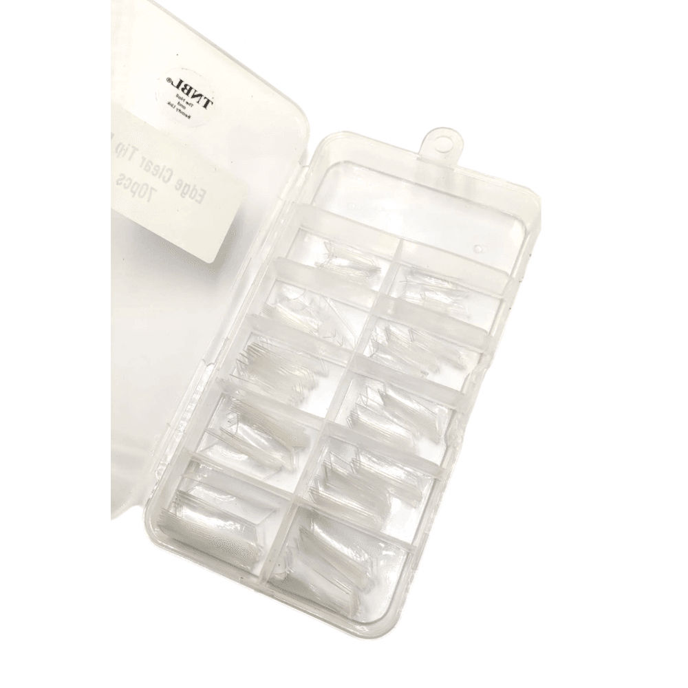 Edge Clear Tip Box 70pcs - (Without Well)