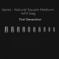 APRES Refill Tips - Natural Square Medium First Gen