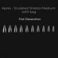 APRES Refill Tips - Sculpted Stiletto Medium First Gen