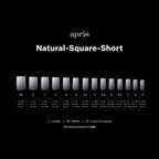 APRES Ombré©© Natural Square Short Box of Tips - (210pcs)