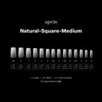 APRES Ombré©© Natural Square Medium Box of Tips - (210pcs)