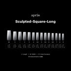 APRES Ombré©© Sculpted Square Long Box of Tips - (210pcs)