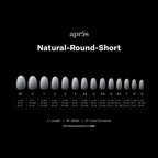APRES Ombré©© Natural Round Short Box of Tips - (210pcs)