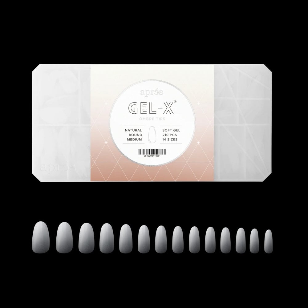 APRES Ombré©© Natural Round Medium Box of Tips - (210pcs)