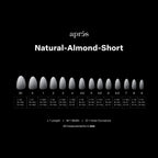 APRES Ombré©© Natural Almond Short Box of Tips - (210pcs)