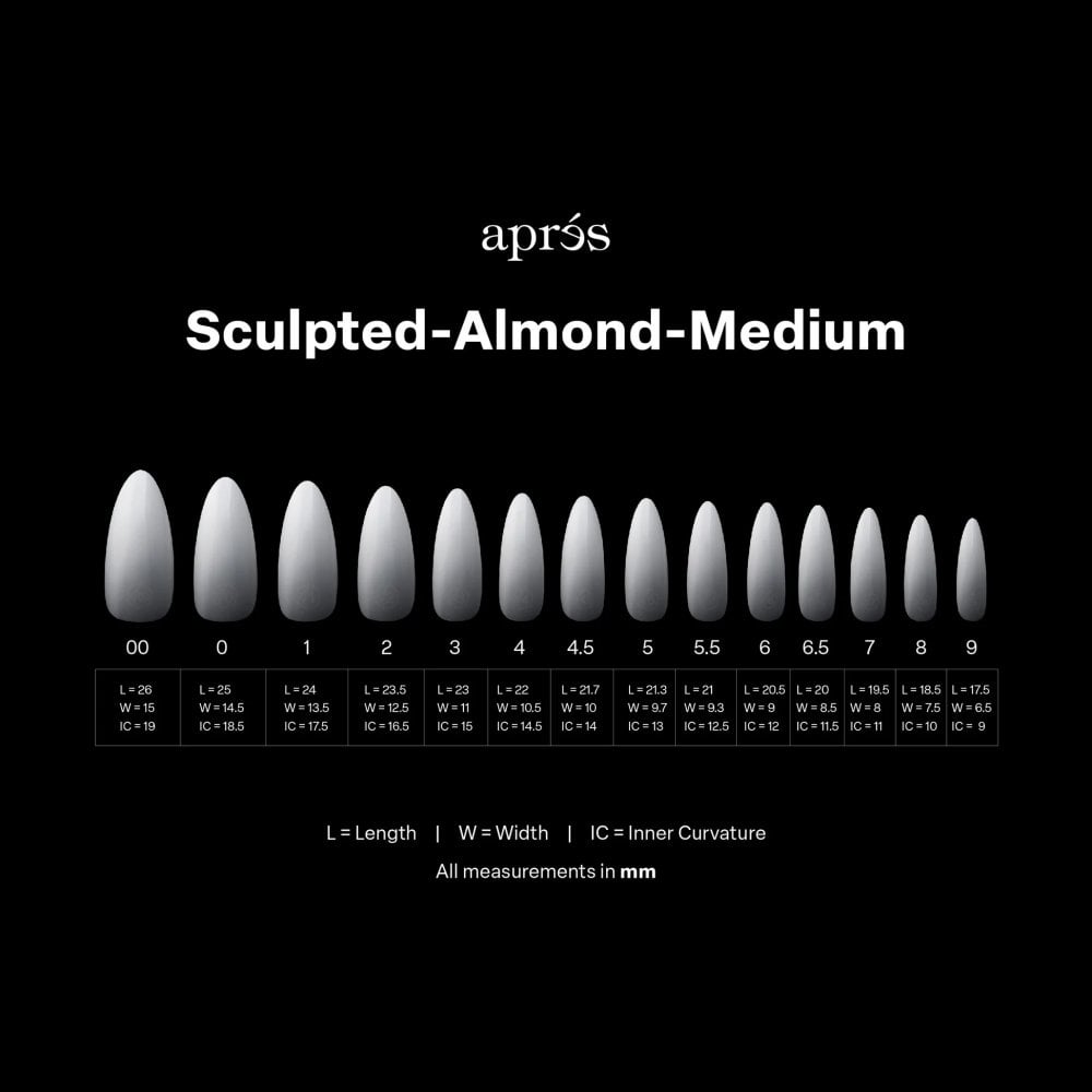 APRES Ombré©© Sculpted Almond Medium Box of Tips - (210pcs)