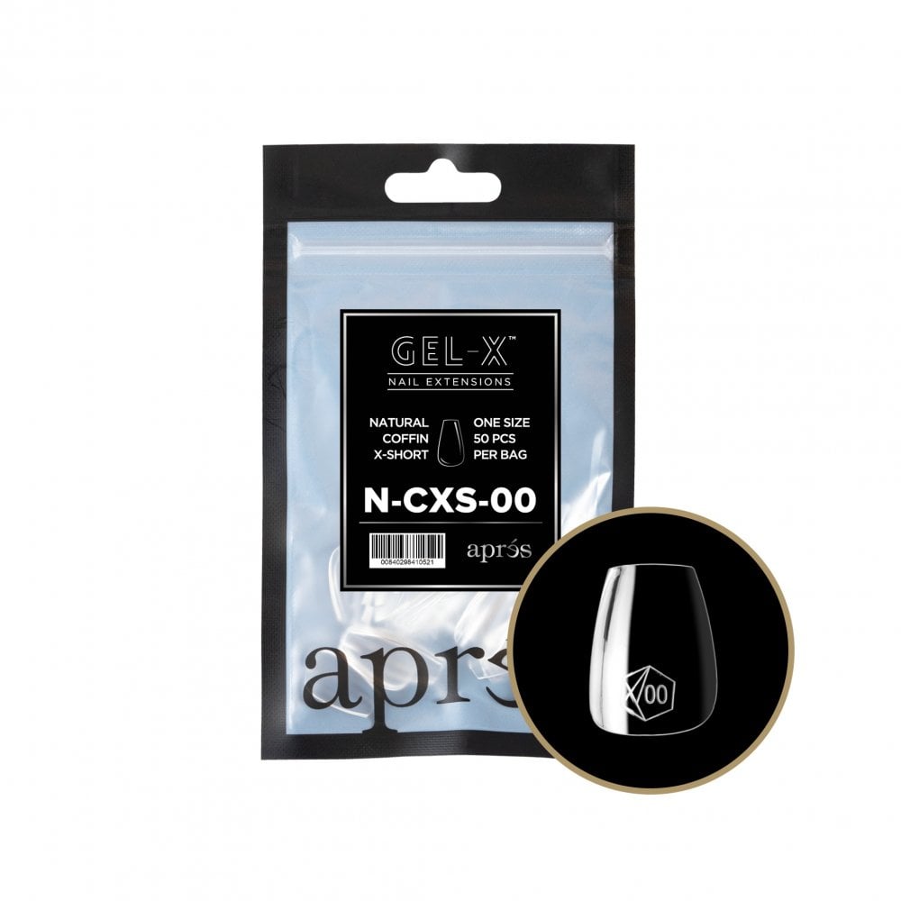 APRES Gel-X® Natural Coffin Refill Tips
