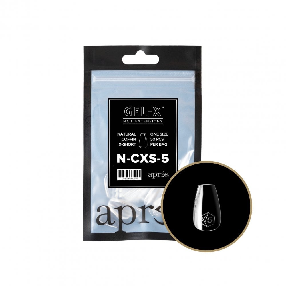 APRES Gel-X® Natural Coffin Refill Tips