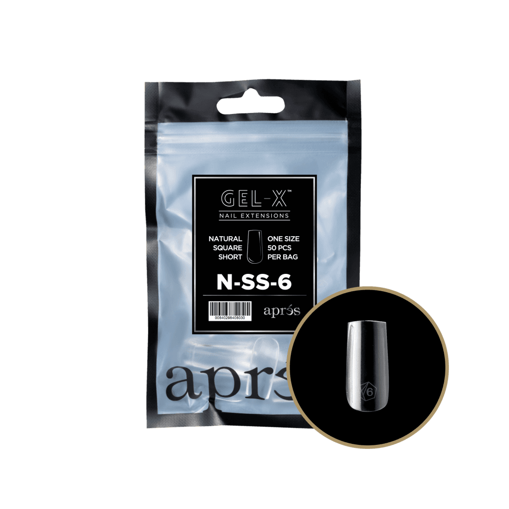 APRES Gel-X® Natural Square Refill Tips