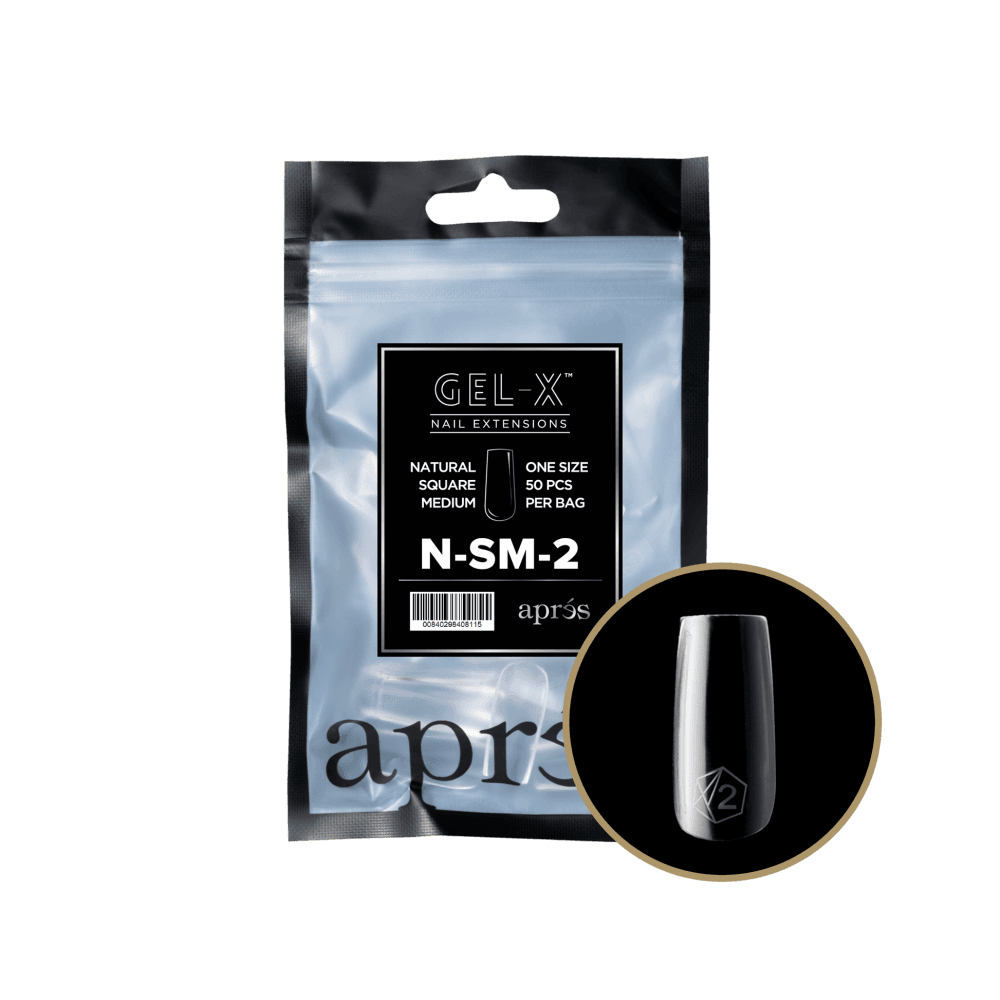APRES Gel-X® Natural Square Refill Tips