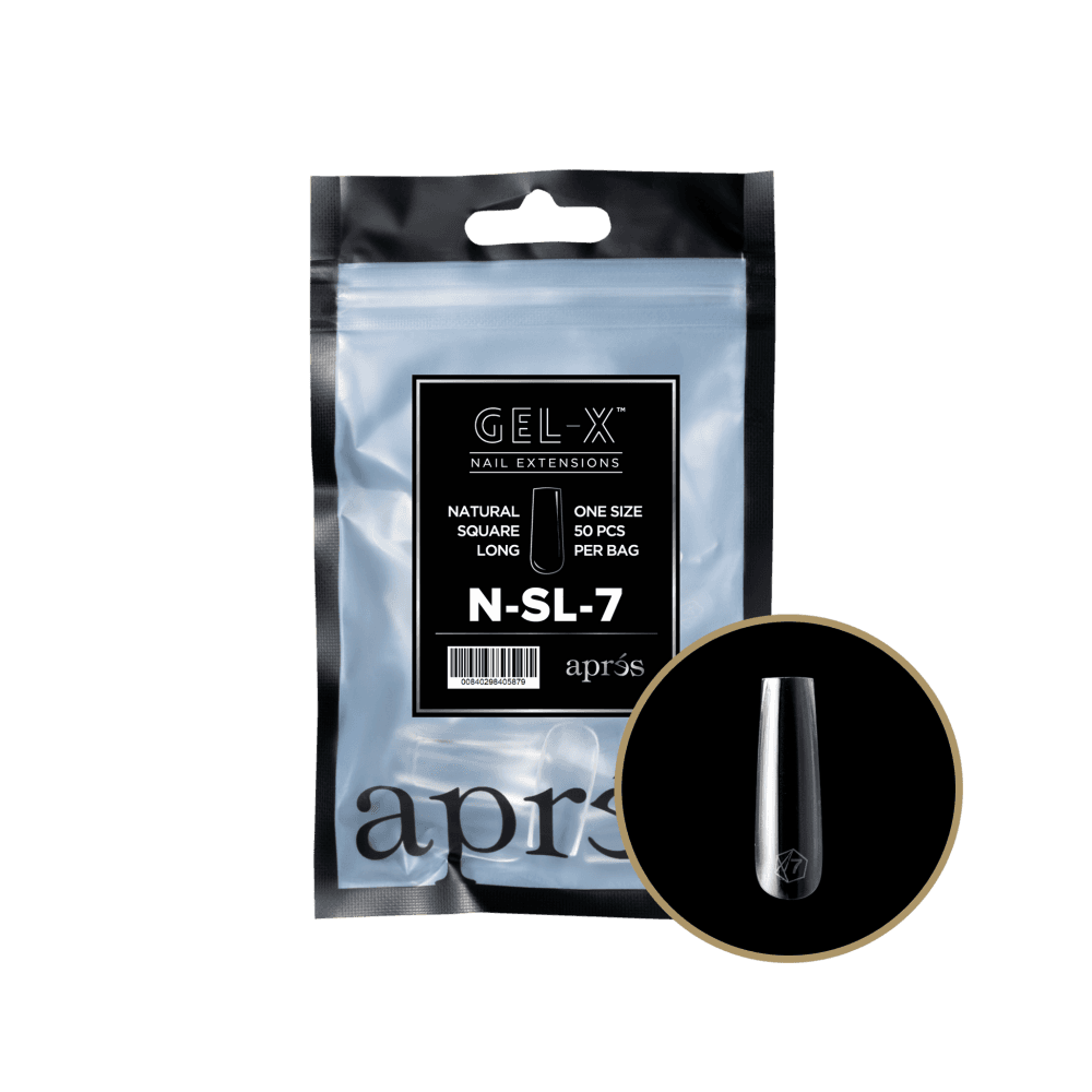 APRES Gel-X® Natural Square Refill Tips