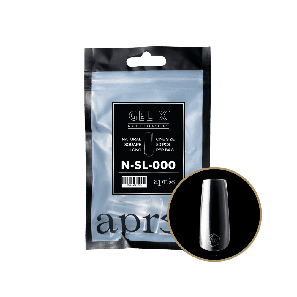 APRES Gel-X® Natural Square Refill Tips