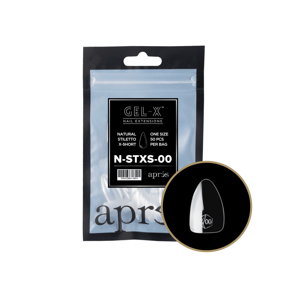 APRES Gel-X® Natural Stiletto Refill Tips