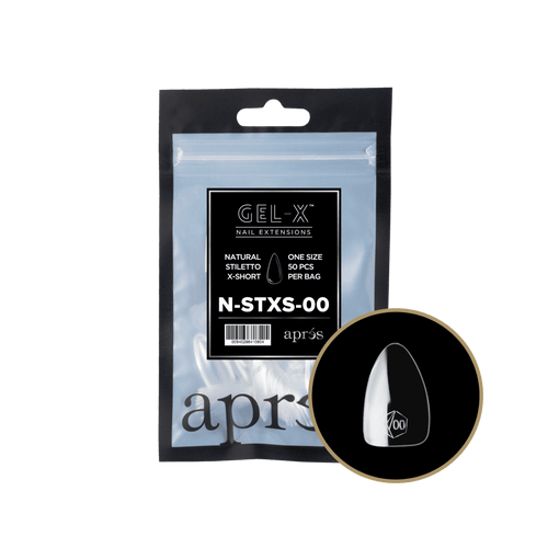APRES Gel-X® Natural Stiletto Refill Tips