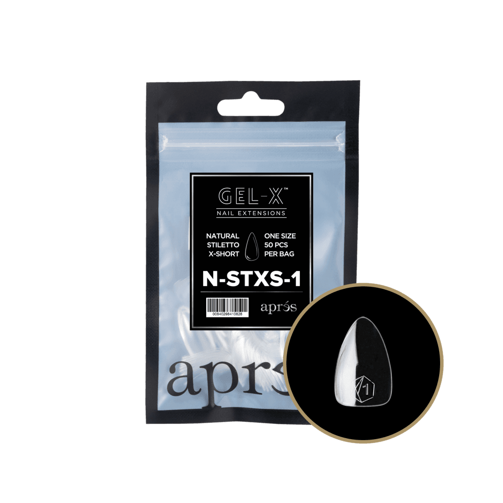 APRES Gel-X® Natural Stiletto Refill Tips