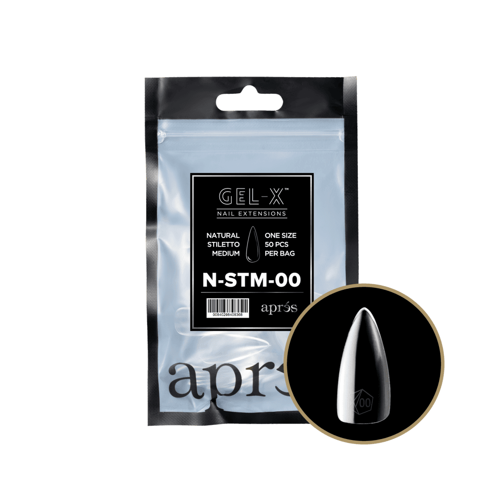 APRES Gel-X® Natural Stiletto Refill Tips