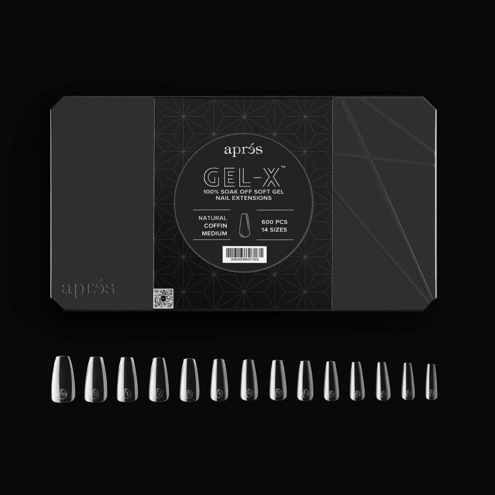 APRES Gel-X® Coffin Box of Tips - Pro (600pcs)