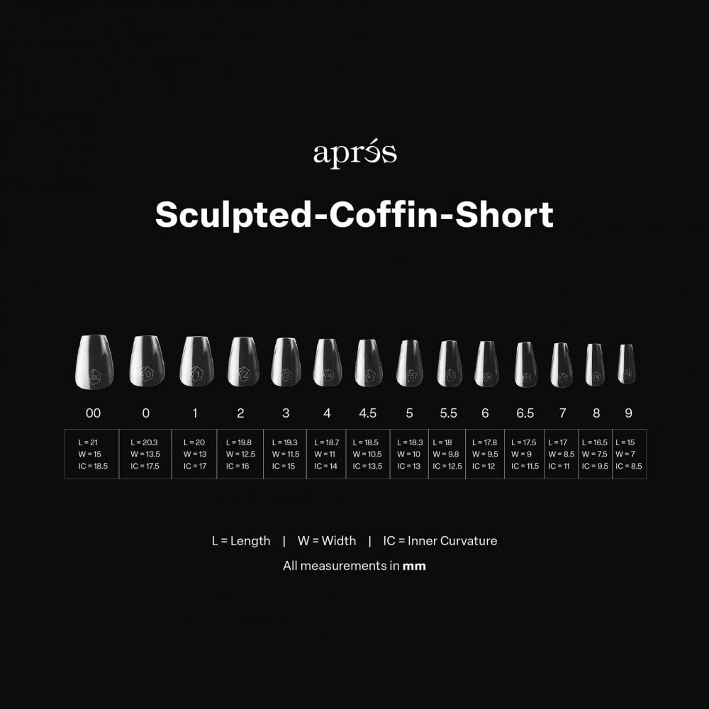 APRES Gel-X® Coffin Box of Tips - Pro (600pcs)