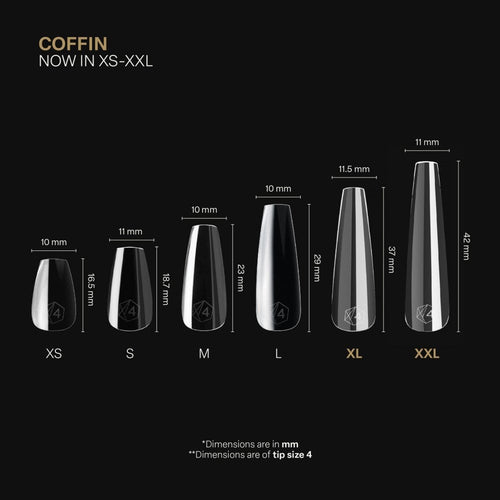 APRES Gel-X® Coffin Box of Tips - Mini (280pcs)