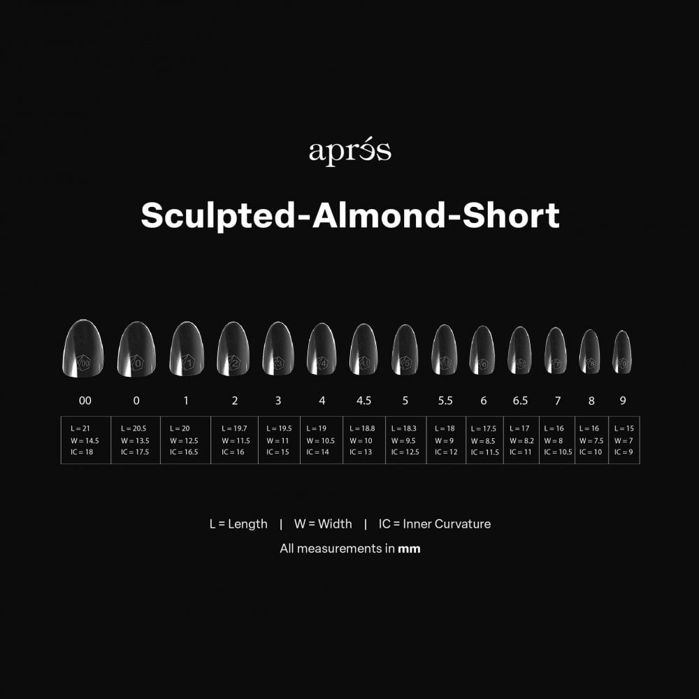APRES Gel-X® Almond Box of Tips - Mini (280pcs)