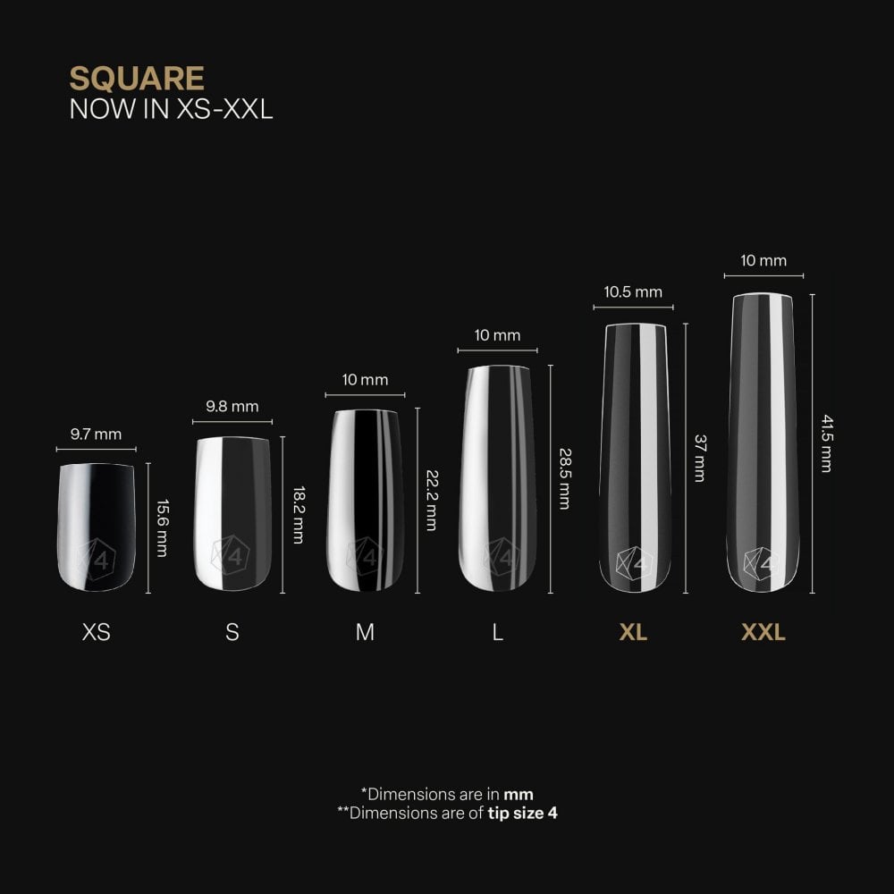 APRES Gel-X® Square Box of Tips - Mini (280pcs)