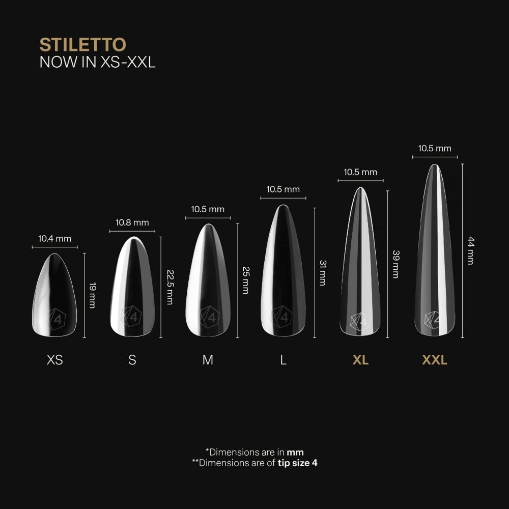 APRES Gel-X® Sculpted Stiletto Extra Long Box of Tips - Pro (420pcs)
