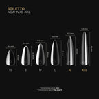 APRES Gel-X® Sculpted Stiletto XX-Long Box of Tips - Mini (210pcs)