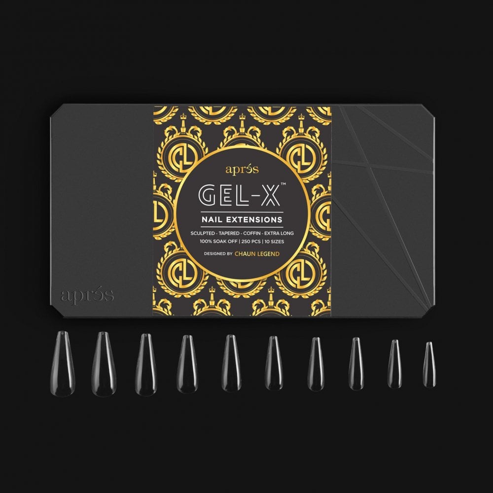 APRES Chaun Legend x APRES Gel-X® - Sculpted Tapered Coffin X-Long - Box of 250