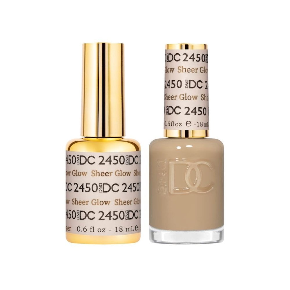 DND DC Gel & Nail Polish DUO 18ml - DC2450 Sheer Glow
