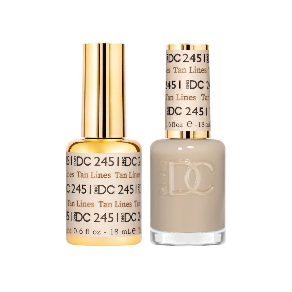 DND DC Gel & Nail Polish DUO 18ml - DC2451 Tan Lines