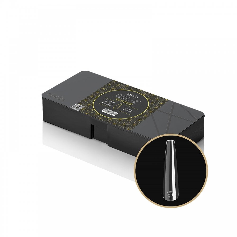 APRES Gel-X® Sculpted Coffin XX-Long Box of Tips - Mini (210pcs)