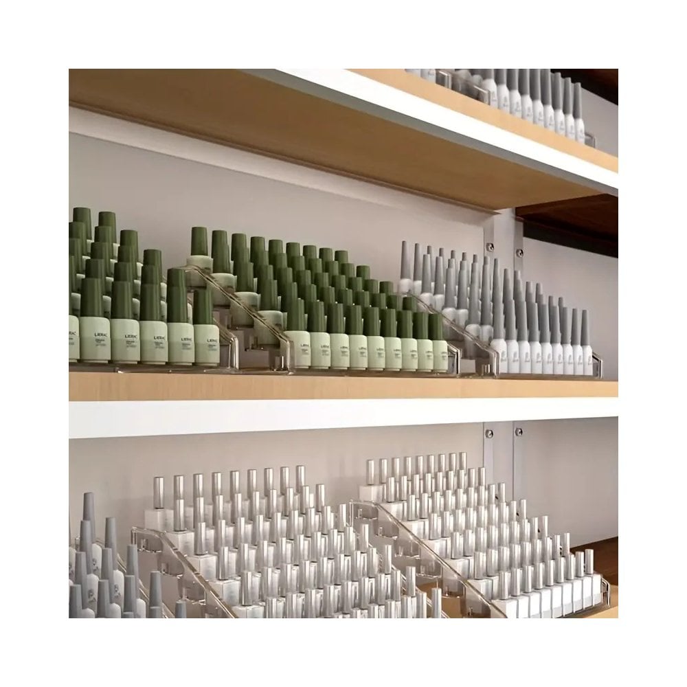 7-Tier Acrylic Gel & Nail Polish Display Stand No Screw Needed - Hold Up To 91 Bottles (L)