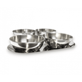 Pedicure Display Dish Set - Silver