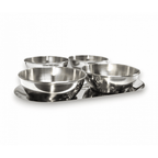 Pedicure Display Dish Set - Silver