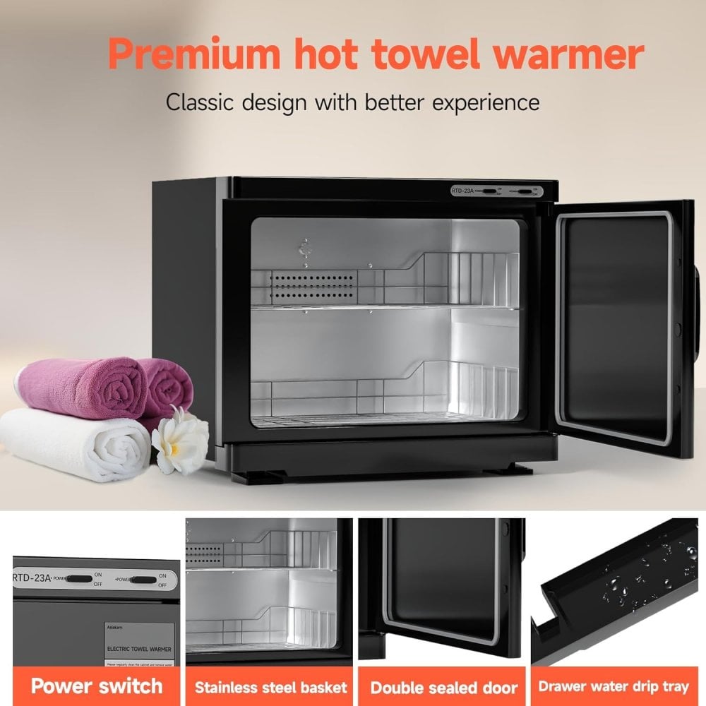 Towel Warmer Black Single