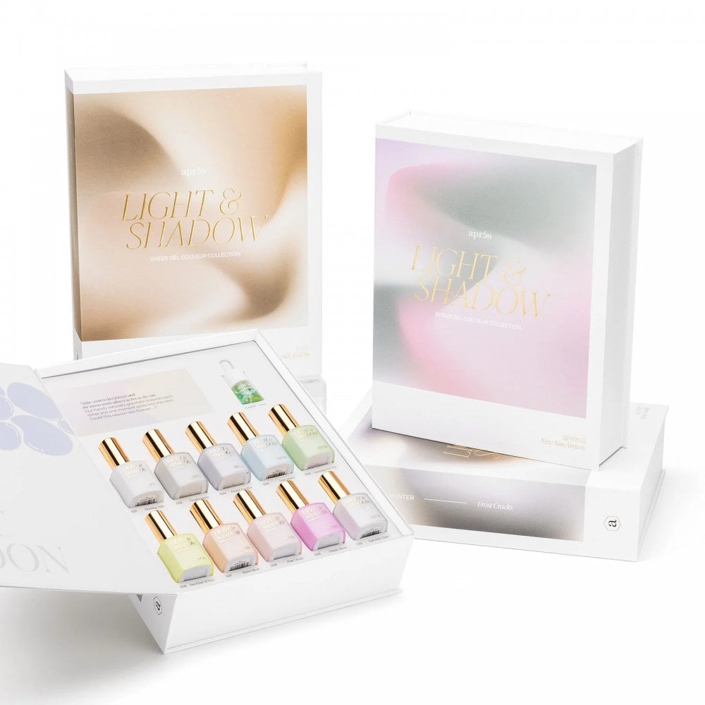 APRES Sheer Gel Couleur Collection - Full Set of 40 x10ml +*FREE* POSTER(P10)+Swatch Book