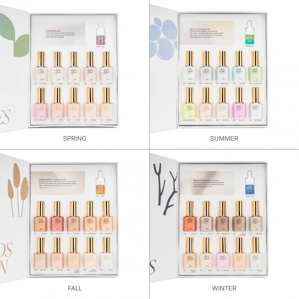 APRES Sheer Gel Couleur Collection - Full Set of 40 x10ml +*FREE* POSTER(P10)+Swatch Book