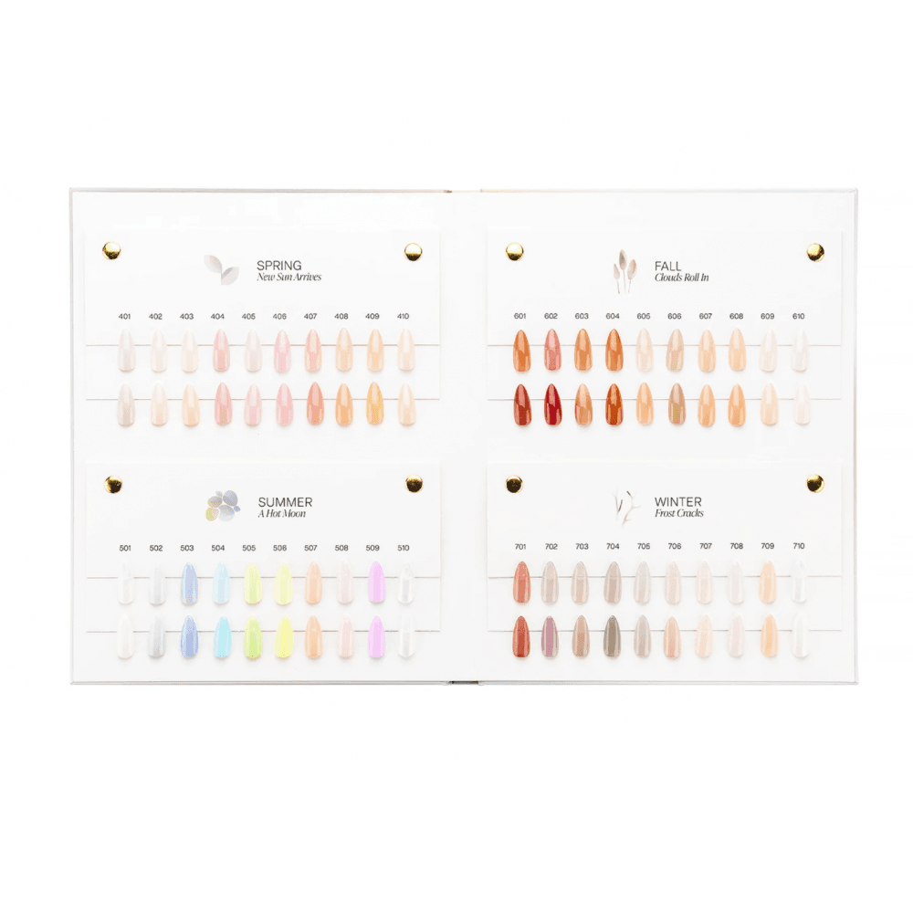 APRES Light & Shadow 40 Sheer Gel Couleur Swatch Book