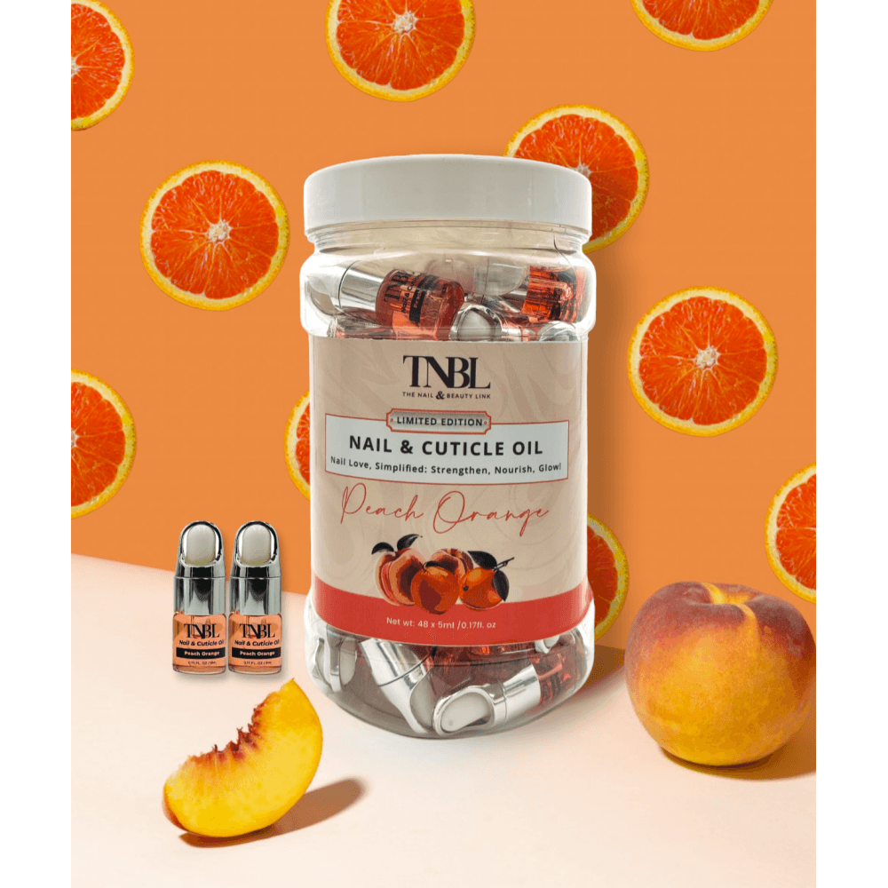 Mini Cuticle Oil Peach Orange 5ml x 48pcs - Limited Edition