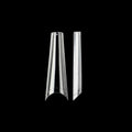 Extreme length Clear XXL Coffin Nail Tip Refill Bag (With Well)